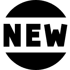 Tag New Circle Icon from Sharp Solid Set