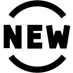 Tag New Circle Icon from Sharp Line Set
