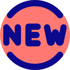 Tag New Circle Icon from Core Pop Set