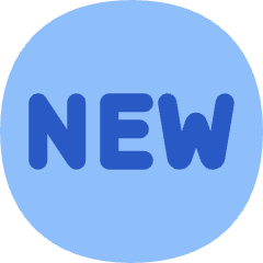 Tag New Circle Icon from Flex Flat Set