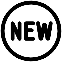 Tag New Circle Icon from Plump Line Set