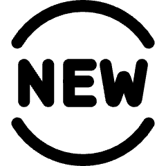 Tag New Circle Icon from Core Line Set