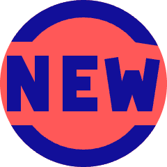 Tag New Circle Icon from Sharp Pop Set