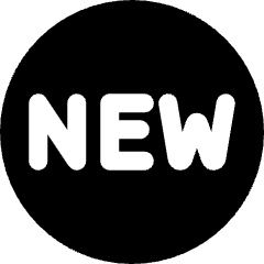 Tag New Circle Icon from Core Solid Set