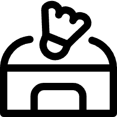 Badminton Stadium Icon from Ultimate Regular Set