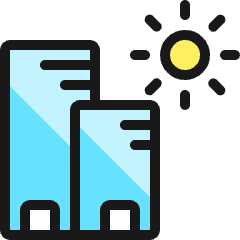 Building Daylight Icon from Ultimate Colors Set