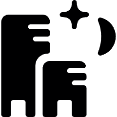 Building Night Icon from Ultimate Bold Set