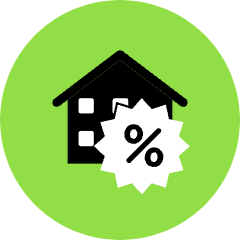 House Discount Icon from Kameleon Pop Set