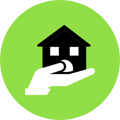House Hand Icon from Kameleon Pop Set