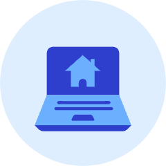 Laptop House Icon from Kameleon Duo Set