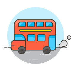 Bus Illustration from UX Colors Set
