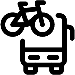 Bus Bike Front Icon from Ultimate Regular Set