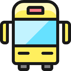 Bus Icon from Ultimate Colors Set
