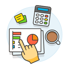 Analyze Files 3 Illustration from UX Colors Set