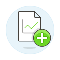 Chart File Add Illustration from UX Colors Set