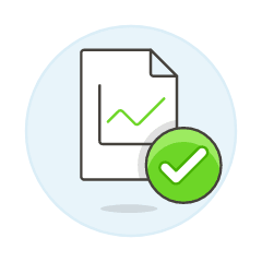Chart File Check Illustration from UX Colors Set