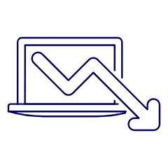 Decreasing Laptop Illustration from UX Line Set