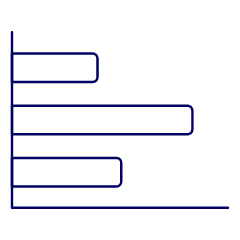 Horizontal Bar Chart Illustration from UX Line Set