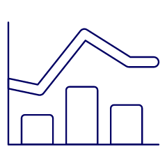 Line Bar Chart Illustration from UX Line Set