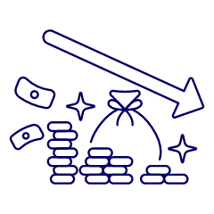 Money Decrease Illustration from UX Line Set
