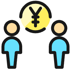 Business Deal Cash 3 Yen Yuan Icon from Ultimate Colors Set