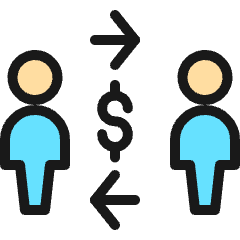 Business Deal Cash Exchange Icon from Ultimate Colors Set