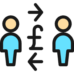 Business Deal Cash Exchange Pound Icon from Ultimate Colors Set