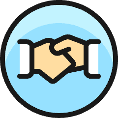 Business Deal Handshake Circle Icon from Ultimate Colors Set