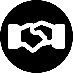 Business Deal Handshake Circle Icon from Ultimate Bold Set