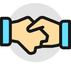 Business Deal Handshake Icon from Ultimate Colors Set