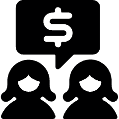 Business Deal Women Cash Icon from Ultimate Bold Set