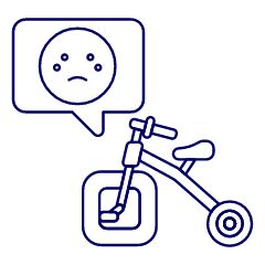 Bad Design Bike Illustration from UX Line Set