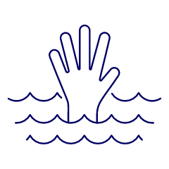 Drowning Hand 1 Illustration from UX Line Set