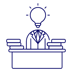 Creative Idea Desk Illustration from UX Line Set