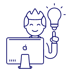 Creative Idea Imac 4 Illustration from UX Line Set