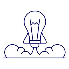 Lightbulb Startup Illustration from UX Line Set