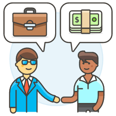Business Deal 2 Illustration from UX Colors Set
