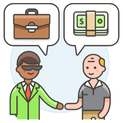 Business Deal 3 Illustration from UX Colors Set