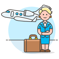 Business Trip 1 Illustration from UX Colors Set