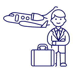 Business Trip 4 Illustration from UX Line Set