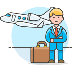 Business Trip 4 Illustration from UX Colors Set