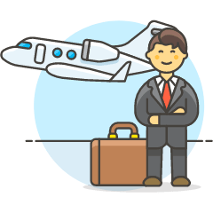 Business Trip 6 Illustration from UX Colors Set