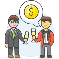 Investment Chat 3 Illustration from UX Colors Set