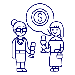 Investment Chat 4 Illustration from UX Line Set