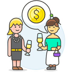 Investment Chat 5 Illustration from UX Colors Set