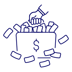 Briefcase Cash 1 Illustration from UX Line Set