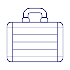 Metal Briefcase Illustration from UX Line Set