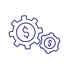 Money Cog Illustration from UX Line Set