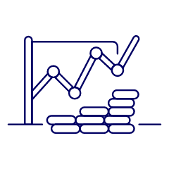 Money Line Graph Illustration from UX Line Set
