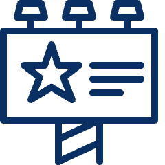 Business Billboard Icon from Cyber Line Set